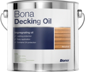 BONA DECKING OIL - Neutralny - Powierzchnie na zewnątrz - 2,5 L