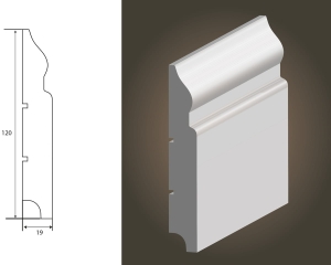 LISTWA LAGRUS - Olimp 120 (120x19) * Długość - 244 cm*